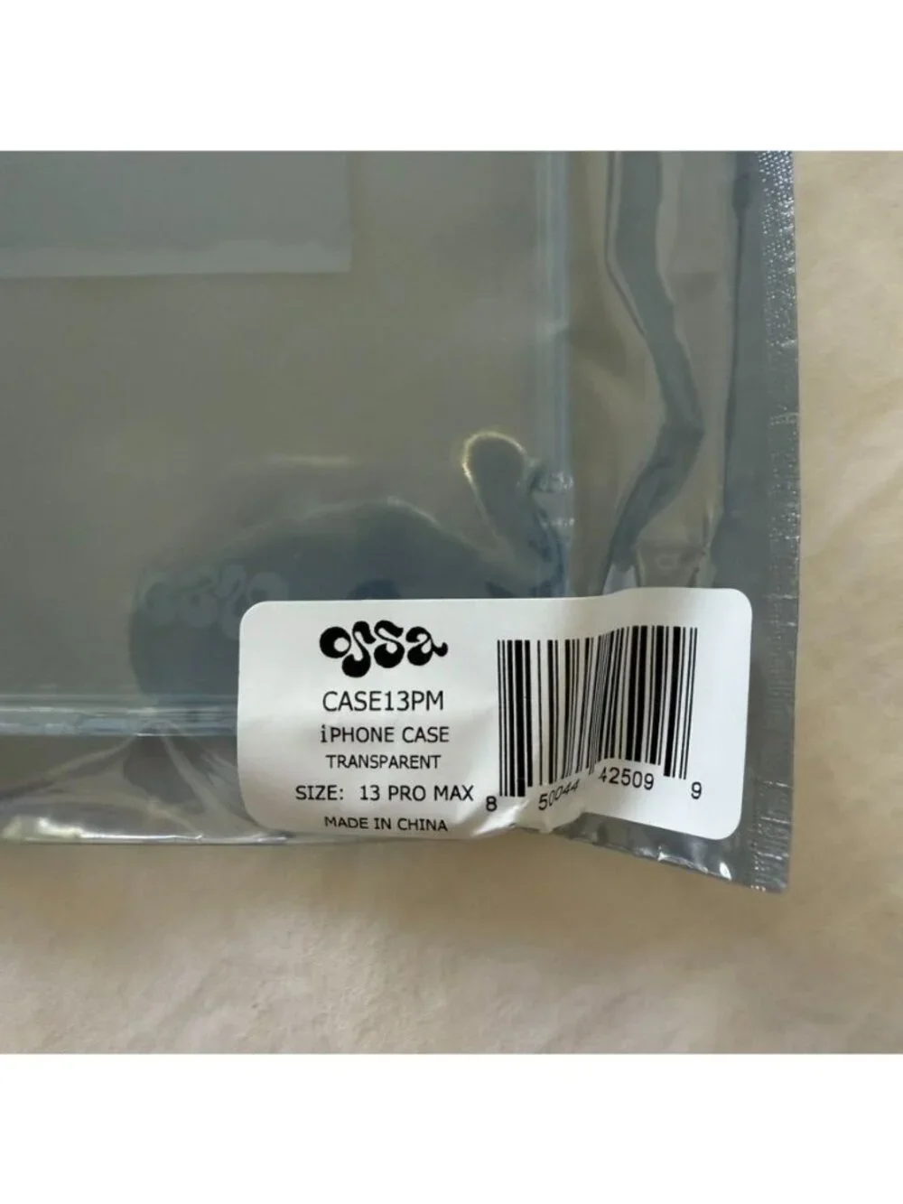 OSSA Transparent iPhone Case NIB iPhone 13 PRO MAX